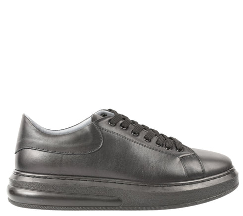 Pantofi sport, barbati, GORETTI, B16-1450 negru, piele naturala